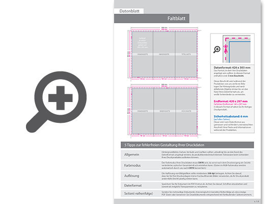 Product Bild faltblatt__gefalzt_auf_14_0_cm_x_29_7_cm__vertikaler_zickzackfalz__6-seitig
