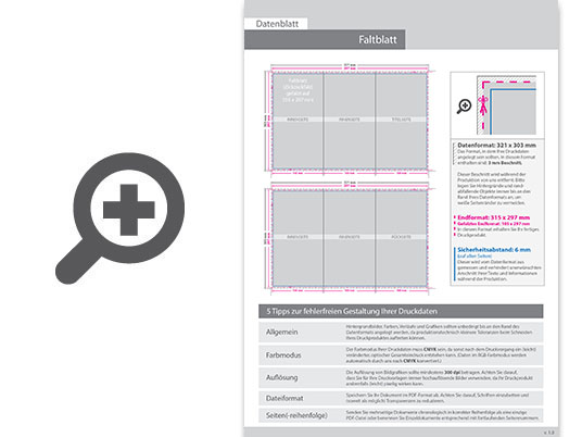 Product Bild faltblatt__gefalzt_auf_10_5_cm_x_29_7_cm__vertikaler_zickzackfalz__6-seitig