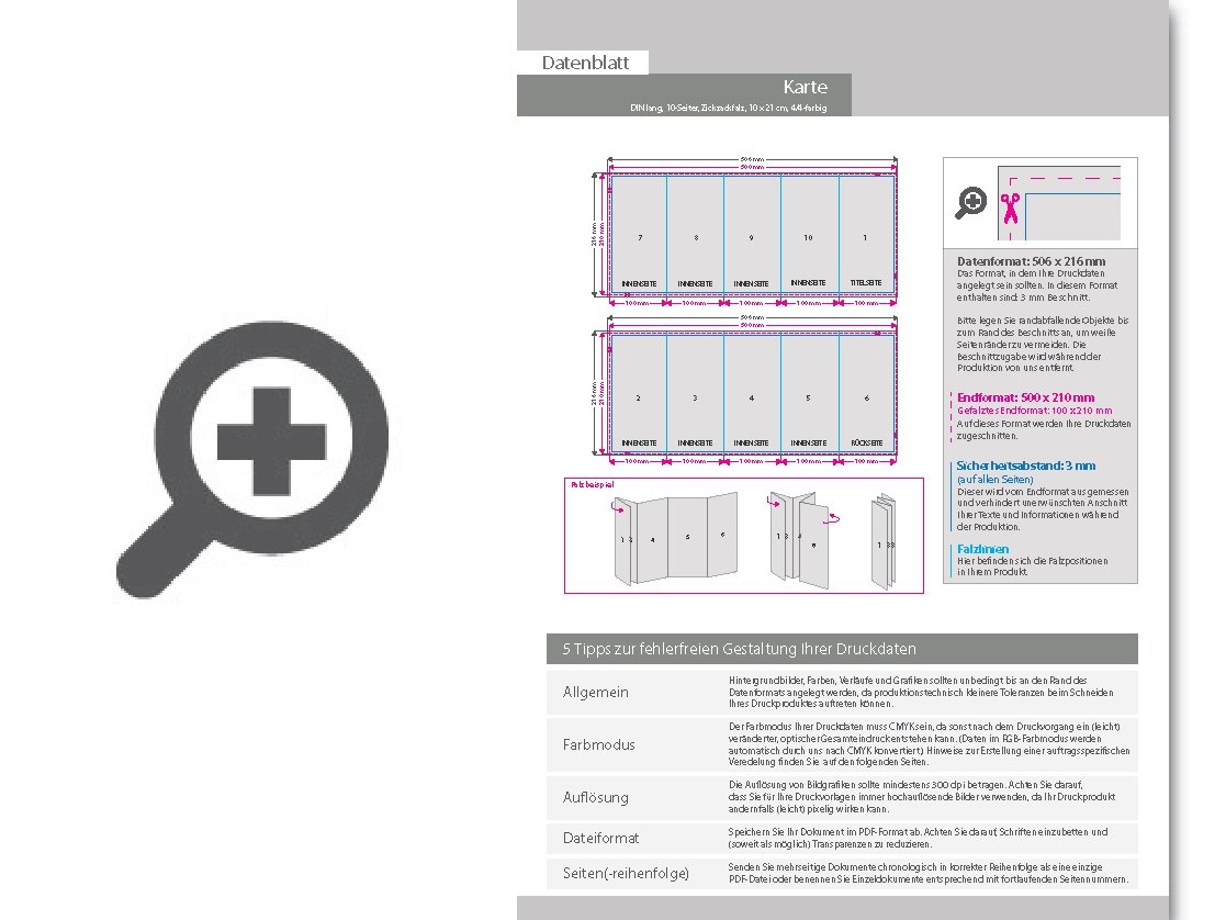 Product Bild faltblatt__gefalzt_auf_din_lang__vertikaler_zickzackfalz__10-seitig